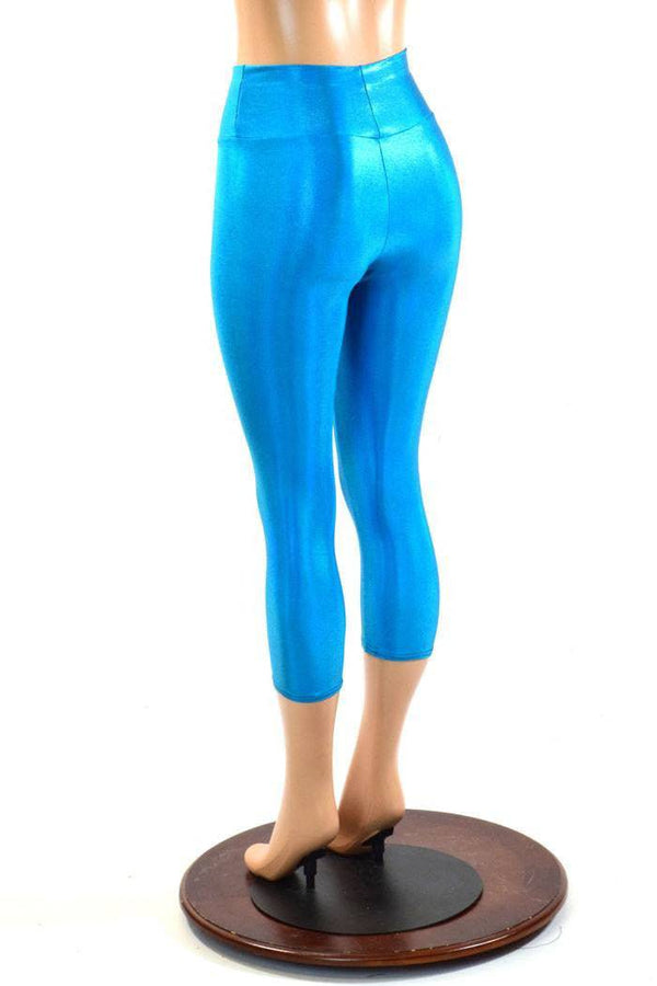 Peacock High Waist Capri Leggings - 4