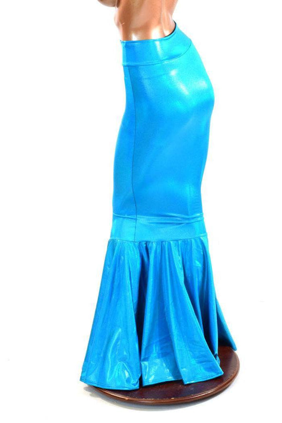 Peacock High Waist Mermaid Skirt - Coquetry Clothing