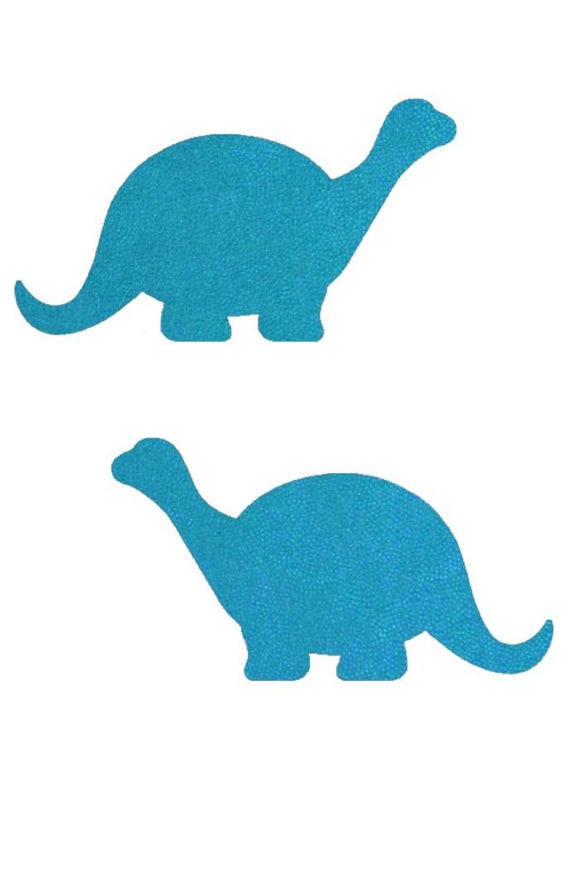 Peacock Holo Apatosaurus Pasties - Coquetry Clothing