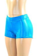 Peacock Holographic Mid Rise Shorts - Coquetry Clothing