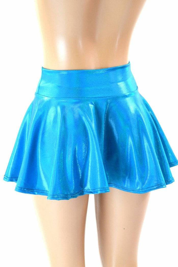 Peacock Holographic Rave Mini Skirt - Coquetry Clothing