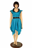 Peacock Hoodie Handkerchief Skater Dress - Coquetry Clothing