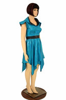 Peacock Hoodie Handkerchief Skater Dress - Coquetry Clothing