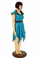 Peacock Hoodie Handkerchief Skater Dress - Coquetry Clothing