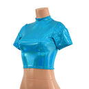 Peacock Tee Sleeve Crop Top - Coquetry Clothing