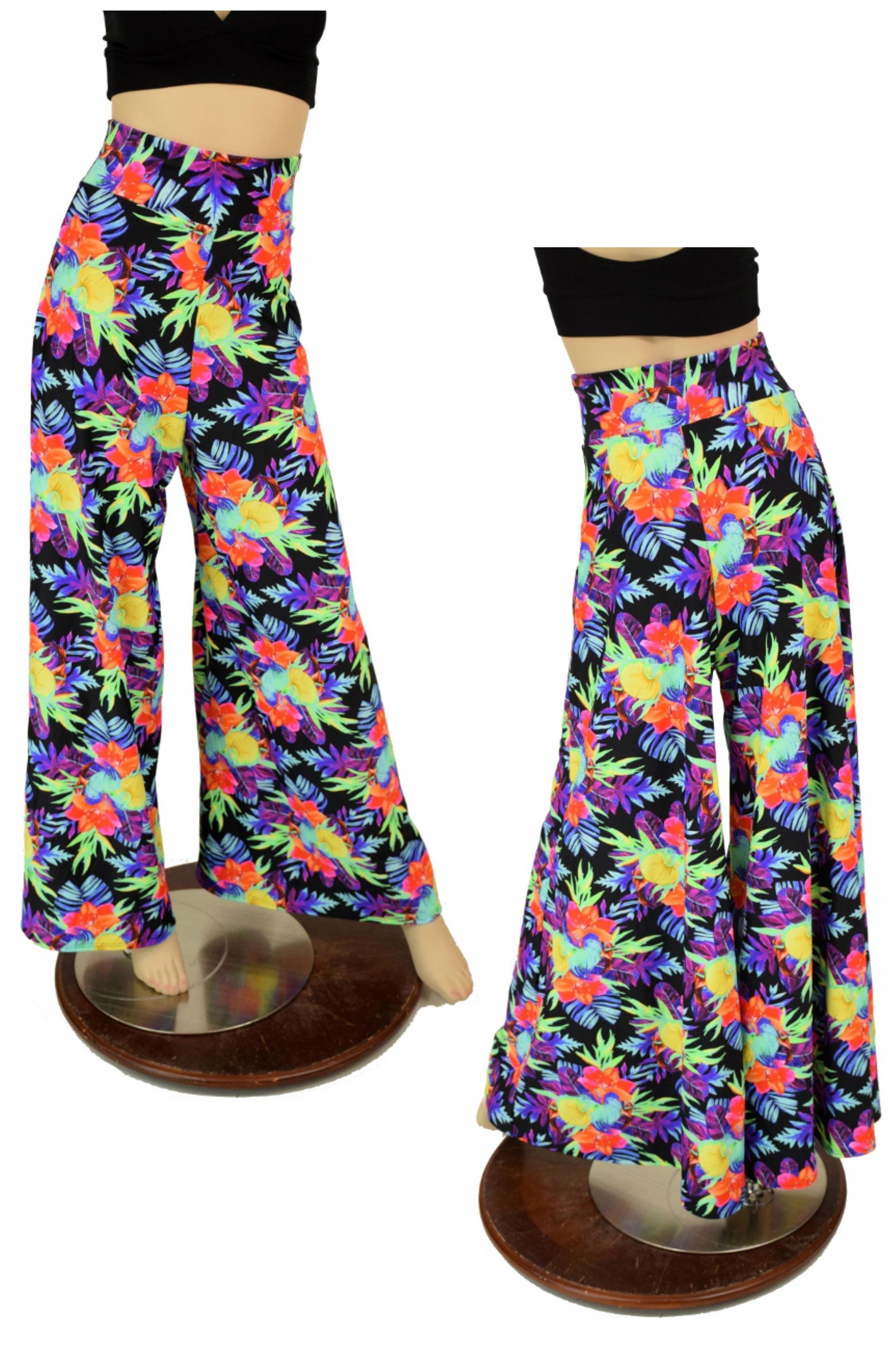 Sonic Bloom UV Wide Leg Pants | Coquetry Clothing