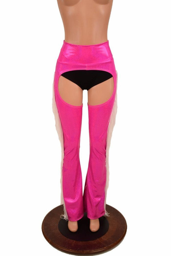 Pink Bootcut Fringe Chaps - 2