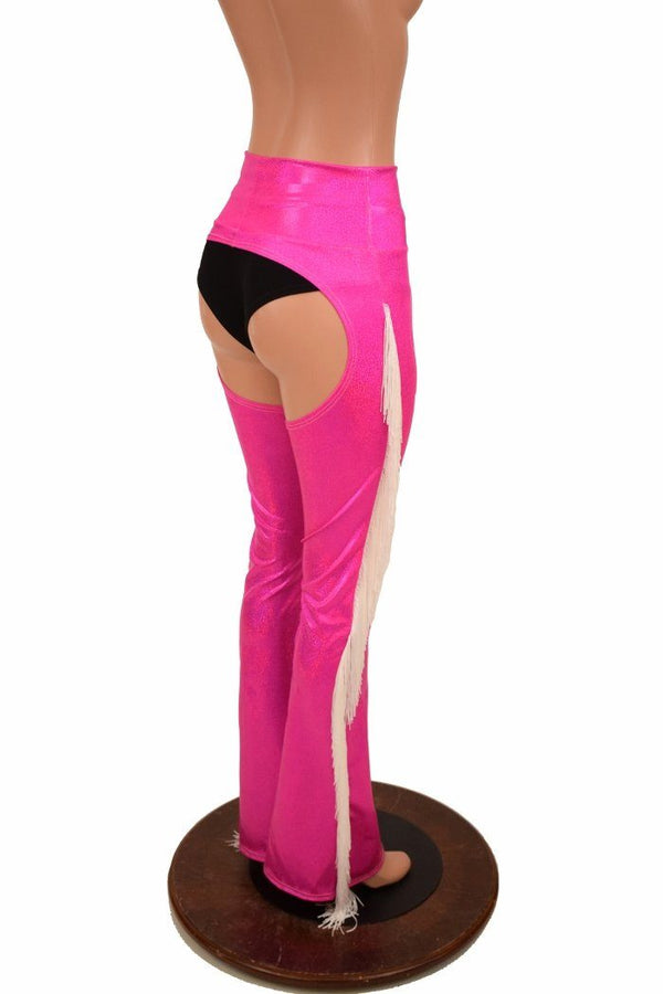 Pink Bootcut Fringe Chaps - 4