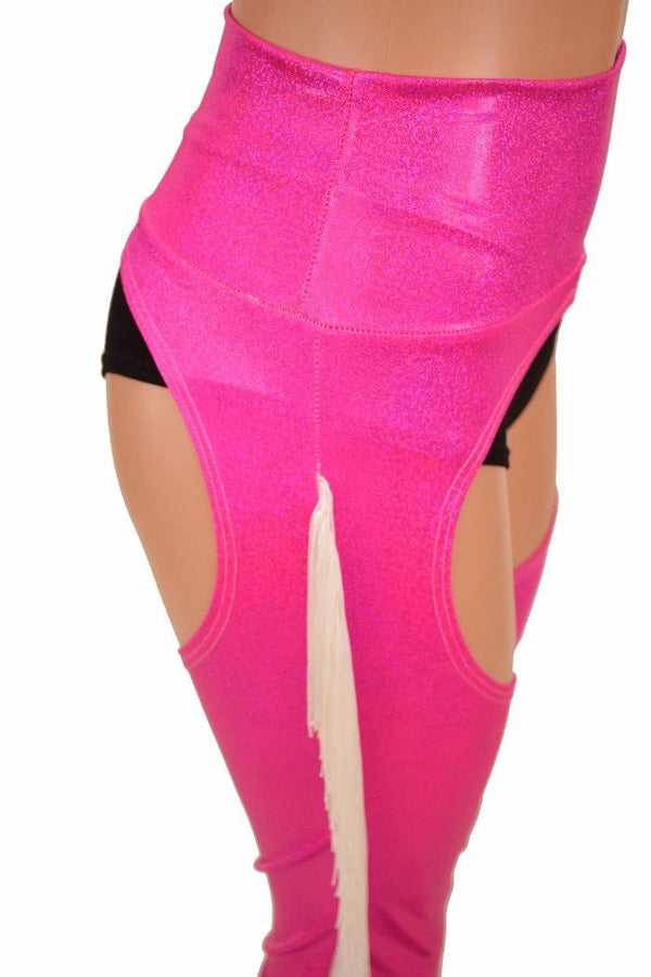 Pink Bootcut Fringe Chaps - 9