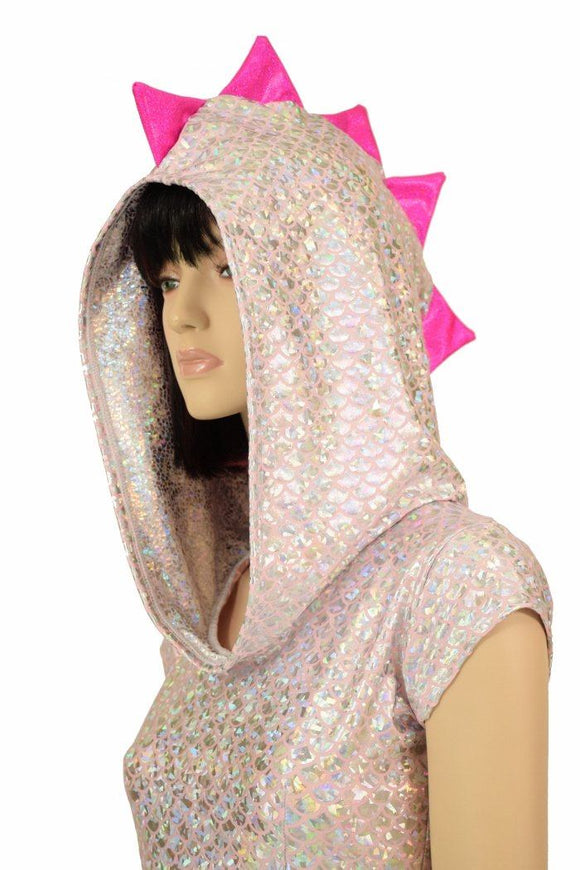 Pink Dragon Hoodie Skater Dress - Coquetry Clothing