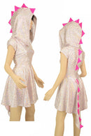 Pink Dragon Hoodie Skater Dress - Coquetry Clothing