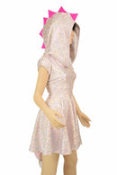 Pink Dragon Hoodie Skater Dress - Coquetry Clothing