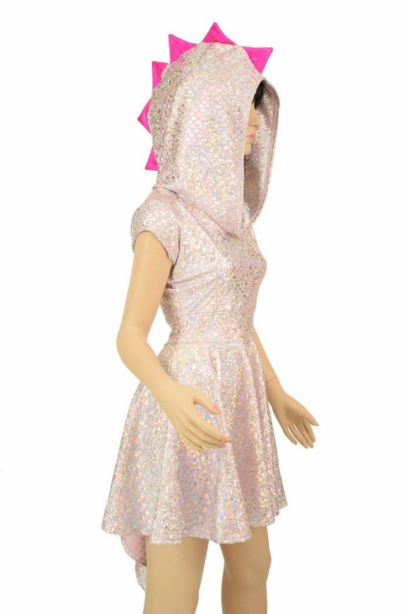 Pink Dragon Hoodie Skater Dress - Coquetry Clothing