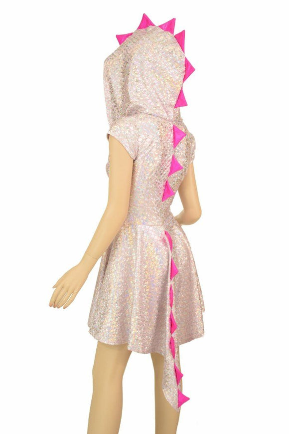 Pink Dragon Hoodie Skater Dress - Coquetry Clothing