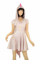 Pink Dragon Hoodie Skater Dress - Coquetry Clothing