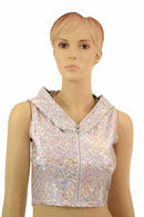 Pink Dragon Zipper Front Crop Top - Coquetry Clothing