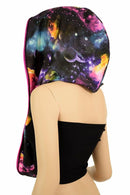 Pink & Galaxy HUGE Reversible Festival Hood - Coquetry Clothing