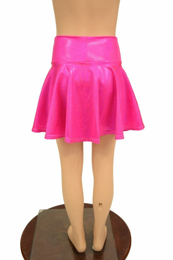 Pink Holo UV GLOW Kids Skirt or Skort - Coquetry Clothing