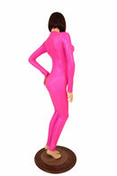 Pink Holographic "Stella" Catsuit - Coquetry Clothing