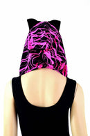 Pink Lightning Reversible Infinity Festival Hood - Coquetry Clothing