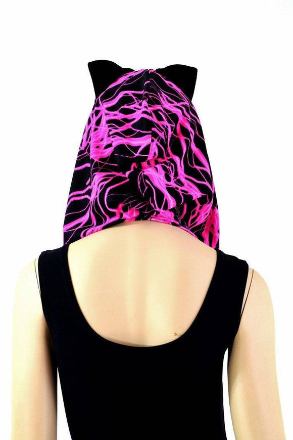 Pink Lightning Reversible Infinity Festival Hood - Coquetry Clothing