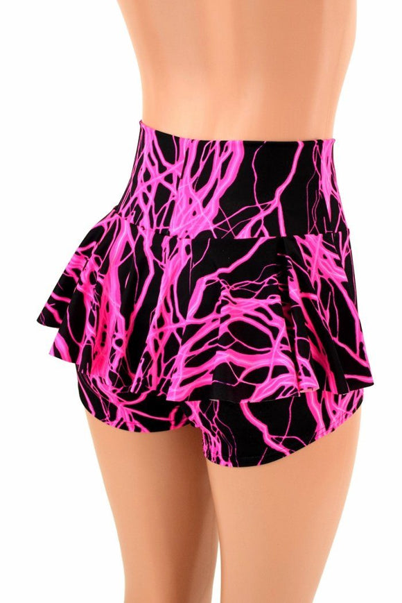 Pink Lightning Ruffle Rump Shorts - Coquetry Clothing