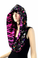 Pink Lightning & Unicorns and Rainbows Infinity Festival Hood - Coquetry Clothing