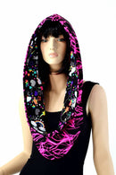 Pink Lightning & Unicorns and Rainbows Infinity Festival Hood - Coquetry Clothing