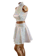 Pink Mermaid Crop & Skater Skirt Set - Coquetry Clothing