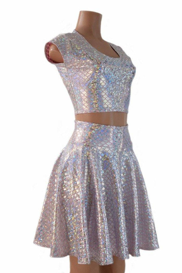 Pink Mermaid Crop & Skirt Set - Coquetry Clothing