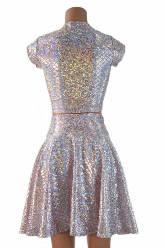 Pink Mermaid Crop & Skirt Set - Coquetry Clothing