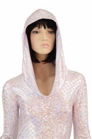 Pink Mermaid Long Sleeve Hoodie Romper - Coquetry Clothing