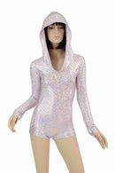 Pink Mermaid Long Sleeve Hoodie Romper - Coquetry Clothing