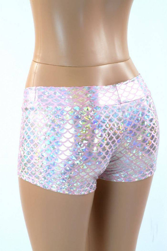 Pink Mermaid Lowrise Shorts - Coquetry Clothing