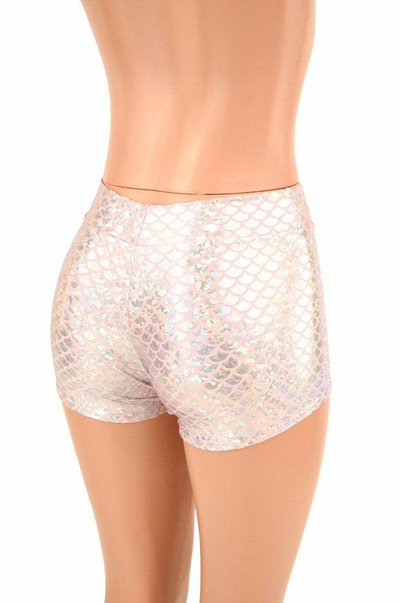 Pink Mermaid Midrise Shorts - Coquetry Clothing