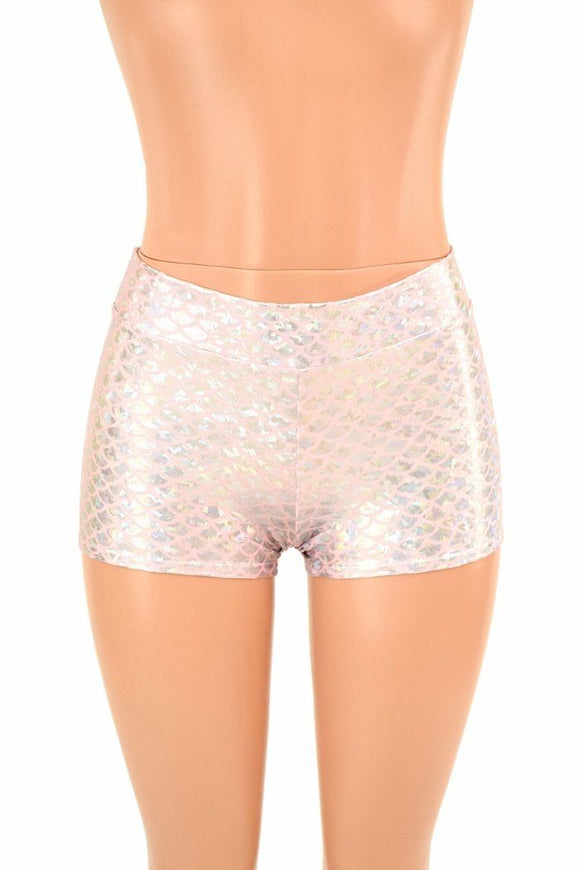 Pink Mermaid Midrise Shorts - Coquetry Clothing
