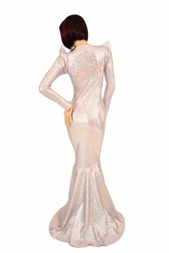 Pink Mermaid Puddle Train Gown - Coquetry Clothing