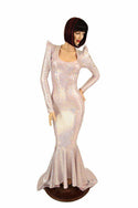 Pink Mermaid Puddle Train Gown - 2