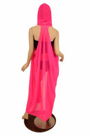 Pink Mesh Hooded Racerback Duster - Coquetry Clothing