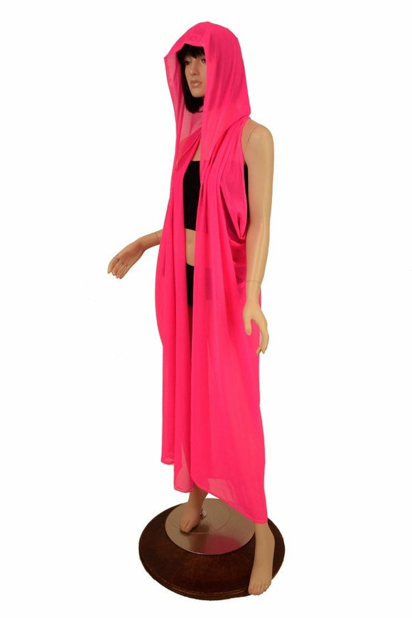 Pink Mesh Hooded Racerback Duster - Coquetry Clothing