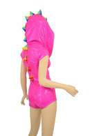 Pink & Rainbow Dragon Hoodie Romper - Coquetry Clothing