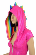 Pink & Rainbow Dragon Hoodie Romper - 9