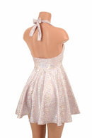 Pink Scale Halter Skater Dress - Coquetry Clothing