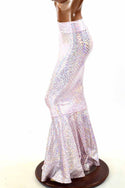 Pink Scale High Waist Mermaid Skirt - 4