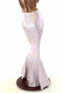 Pink Scale High Waist Mermaid Skirt - 5