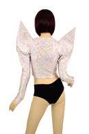 Pink Scale Mega Sharp Shoulder Crop - Coquetry Clothing