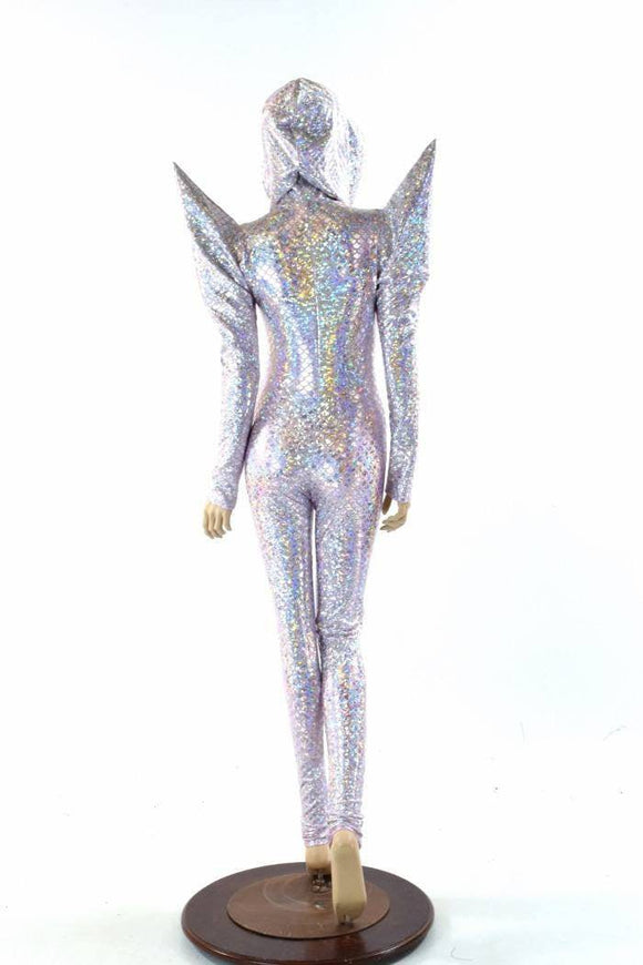 Pink Scale Mega Shoulder Catsuit - Coquetry Clothing