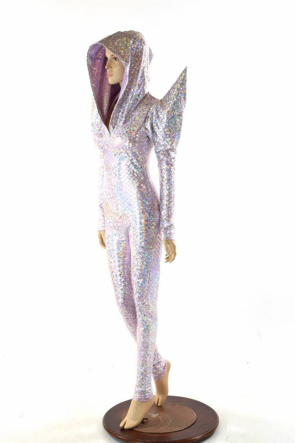 Pink Scale Mega Shoulder Catsuit - Coquetry Clothing