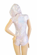 Pink & Silver Scale Hoodie Romper - Coquetry Clothing
