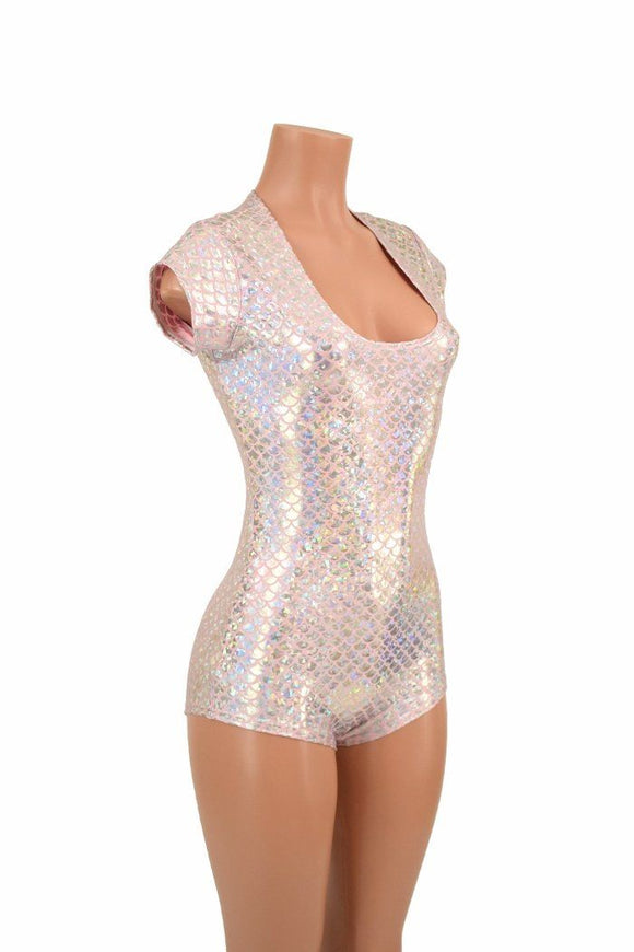 Pink & Silver Scale Romper - Coquetry Clothing